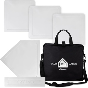 image:imageChampion Sports Throw Down Base Sets  Durable Baseball amp Softball Practice Bases for Indoor amp Outdoor TrainingSack of Bases w Pitchers Plate and Sack White Set of 5