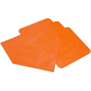 image:imageChampion Sports Throw Down Base Sets  Durable Baseball amp Softball Practice Bases for Indoor amp Outdoor TrainingSet of 4 Orange  Throw Down Base Set