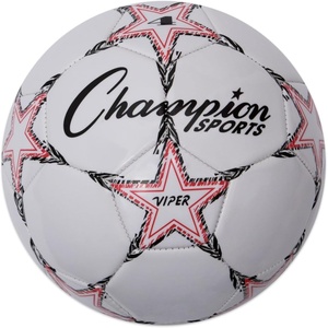image:imageChampion Sports Viper Soccer Ball  TPU SoftTouch Training Ball in Sizes 345 for IndoorOutdoor PlaySize 4