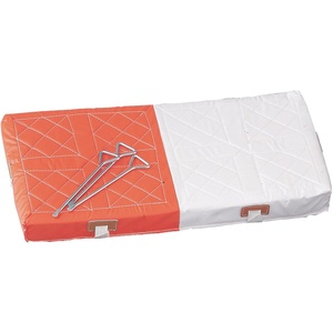 image:imageChampion Sports Youth League Double First Base 28x14x2  Foam Filled Base PVC Coated Nylon Durable Surface Youth Double First Base  3 Nylon Straps and Metal Spikes Included