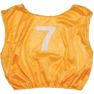 image:imageChampion Sports unisexadult Mesh Practice Scrimmage Vest Regular and Numbered Youth and Adult  Pack of 12Yellow