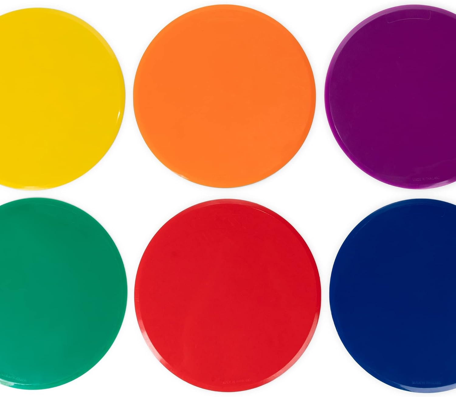 image:imageChampion Sports XLMSPSET Poly Spot Markers for Sports Activities and Social Distancing  12inch Set of 6  Multicolor6 Count Pack of 6