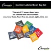 image:imageChampion Sports 5 Inch Geometric Bean Bag SetNumbers 5 Square  Set of 10