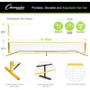 image:imageChampion Sports Adjustable Sport Net Portable Sport Game Net for Volleyball Tennis Pickleball and Badminton  Multiple WidthsYellow 18W x 63H