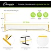 image:imageChampion Sports Adjustable Sport Net Portable Sport Game Net for Volleyball Tennis Pickleball and Badminton  Multiple WidthsYellow 20W x 63H