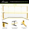 image:imageChampion Sports Adjustable Sport Net Portable Sport Game Net for Volleyball Tennis Pickleball and Badminton  Multiple WidthsYellow 20W x 63H