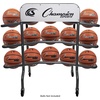 image:imageChampion Sports Deluxe Heavy Duty Basketball Storage Cart with Locking Swivel Caster Wheels BlackDeluxe 15 Ball Capacity