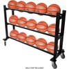 image:imageChampion Sports Deluxe Heavy Duty Basketball Storage Cart with Locking Swivel Caster Wheels BlackHeavy Duty 15 Ball Capacity