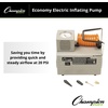 image:imageChampion Sports Electric Ball Inflator  Quiet HighPSI Air Compressor amp Ball Pump for Sports Balls 110120V AC18 HP  20 PSI Economy