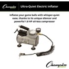 image:imageChampion Sports Electric Ball Inflator  Quiet HighPSI Air Compressor amp Ball Pump for Sports Balls 110120V AC18 HP  60 PSI Ultra Quiet