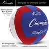image:imageChampion Sports Fabric Volleyball with NoSting Cover Indoor  Soft Volleyballs for Beginners  RedBlue