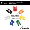 image:imageChampion Sports Heavyweight Numbered Nylon Pinnie Yellow Pack of 12