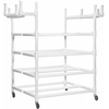 image:imageChampion Sports HighImpact AllTerrain Cart  53 L x 19 W x 59 H  WhiteEquipment Cart 61L x 19W x 62H