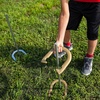image:imageChampion Sports Horseshoe Set Traditional Outdoor Lawn Game includes Four Professional Solid Steel Horseshoes with Solid Steel Stakes amp Carrying Storage CaseTournament Set
