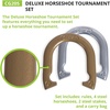image:imageChampion Sports Horseshoe Set Traditional Outdoor Lawn Game includes Four Professional Solid Steel Horseshoes with Solid Steel Stakes amp Carrying Storage CaseTournament Set