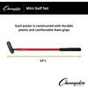 image:imageChampion Sports Mini Golf Clubs Multi Colored Putt Putt Miniature Golfing Set for Kids  6 Putters 18 Holes amp 18 Balls