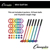 image:imageChampion Sports Mini Golf Clubs Multi Colored Putt Putt Miniature Golfing Set for Kids  6 Putters 18 Holes amp 18 Balls