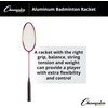 image:imageChampion Sports Official Size 26 Inch Aluminum Badminton Rackets  Nylon or Coated Steel Strings  Leather Grip  Lightweight amp Durable for IndoorOutdoor PlayRedYellow
