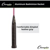 image:imageChampion Sports Official Size 26 Inch Aluminum Badminton Rackets  Nylon or Coated Steel Strings  Leather Grip  Lightweight amp Durable for IndoorOutdoor PlayRedYellow