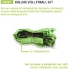 image:imageChampion Sports Outdoor Game Sets  Volleyball Badminton Tetherball Bocce amp CroquetBackyard and Beach Volleyball Set