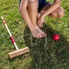 image:imageChampion Sports Outdoor Game Sets  Volleyball Badminton Tetherball Bocce amp CroquetOutdoor Badminton Set