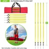 image:imageChampion Sports Outdoor Sports Agility Pole Set 4 Rubber Bases with 12 PVC Poles 66 Inches Yellow