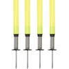 image:imageChampion Sports Outdoor Sports Agility Pole Set 4 Rubber Bases with 12 PVC Poles 66 Inches Yellow