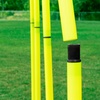 image:imageChampion Sports Outdoor Sports Agility Pole Set 4 Rubber Bases with 12 PVC Poles 66 Inches Yellow