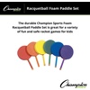 image:imageChampion Sports Plastic amp Foam Racket Sets  Durable Lightweight Paddles for Youth Play amp PE Paddleball RacquetballRaquetball Foam Set of 6