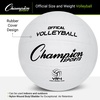 image:imageChampion Sports Rubber Volleyballs  Durable Official Size Balls for Game amp Practice Use IndoorOutdoor PlayWhite Single Ball