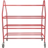 image:imageChampion Sports Steel Frame Rolling Basketball Storage Cart  Multiple Styles35 Basketball Capacity Red