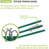 image:imageChampion Sports TTGAME Tetherball Tennis Swingball Outdoor Lawn Game for Kids Adults and Families  Backyard Tether Kit with Tennis Ball and Paddle SetTennis Tetherball and Paddle Set