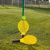 image:imageChampion Sports TTGAME Tetherball Tennis Swingball Outdoor Lawn Game for Kids Adults and Families  Backyard Tether Kit with Tennis Ball and Paddle SetTennis Tetherball and Paddle Set