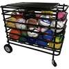 image:imageChampion Sports Ultimate Lockable Ball Locker  Heavy Duty Powder Coated Steel Ball Locker with Swivel Caster and Rear Wheels  Hinged Lid  Holds Up to 30 Balls  Black