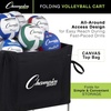image:imageChampion Sports Volleyball Cart amp Equipment Storage Durable Aluminum Frame for High Volume Practices amp Training Sessions 24 to 40 Ball Storage SizesCollapsible Cart 30 Ball Capacity