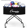 image:imageChampion Sports Volleyball Cart amp Equipment Storage Durable Aluminum Frame for High Volume Practices amp Training Sessions 24 to 40 Ball Storage SizesMammoth Cart 40 Ball Capacity