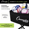 image:imageChampion Sports Volleyball Cart amp Equipment Storage Durable Aluminum Frame for High Volume Practices amp Training Sessions 24 to 40 Ball Storage SizesMammoth Cart 40 Ball Capacity