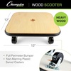 image:imageChampion Sports Wood Scooter  12 or 16  Durable Wooden Base with Full Perimeter Bumper NonMarring Rubber Swivel Casters Ideal for Active Play amp Physical Education12inch Wood Scooter