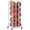 image:imageChampion Sports Deluxe Heavy Duty Basketball Storage Cart with Locking Swivel Caster Wheels BlackVertical Cage 20 Ball Capacity