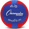 image:imageChampion Sports Fabric Volleyball with NoSting Cover Indoor  Soft Volleyballs for Beginners  RedBlue