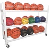 image:imageChampion Sports HighImpact AllTerrain Cart  53 L x 19 W x 59 H  WhiteThreeTier Basketball Cart 55L x 19W x 45H