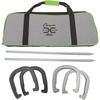 image:imageChampion Sports Horseshoe Set Traditional Outdoor Lawn Game includes Four Professional Solid Steel Horseshoes with Solid Steel Stakes amp Carrying Storage CaseElite Set