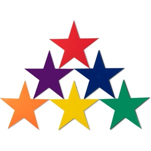 image:imageChampion Sports 9Inch Poly Star Marker Set Multicolor 1 Count Pack of 19