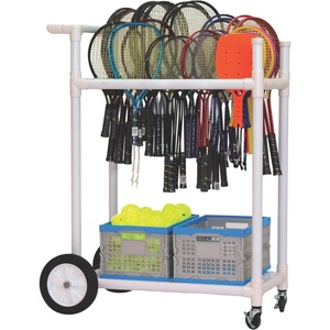 image:imageChampion Sports ATRCT Heavy Duty ABS RacketBallCart 325 x 19 x 35Inch White