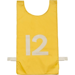 image:imageChampion Sports Heavyweight Numbered Nylon Pinnie Yellow Pack of 12