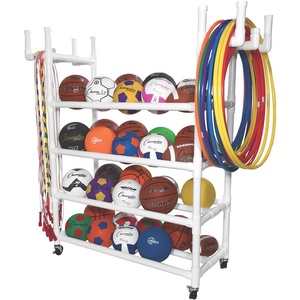 image:imageChampion Sports HighImpact AllTerrain Cart  53 L x 19 W x 59 H  WhiteEquipment Cart 61L x 19W x 62H