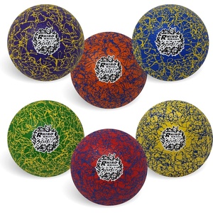 image:imageChampion Sports Premium Rhino Skin Extreme Color Dodgeballs  Glow in the Dark ColorChanging and Spider Grip  Low Bounce Dodgeballs