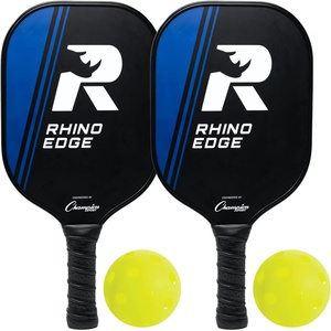 image:imageChampion Sports Rhino Pickleball Paddles Indoor or Outdoor Pickleball Paddles in Wood Aluminum Fiberglass Graphite  Multiple StylesRhino Edge Wood