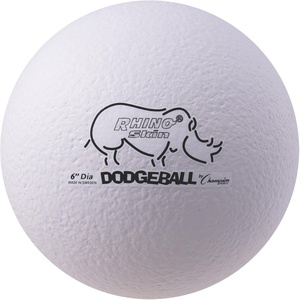 image:imageChampion Sports Rhino Skin Low Bounce Dodgeball Sets amp Singles for Playground PE Backyard amp League Games  Team Sports Equipment for Youth amp AdultsWhite