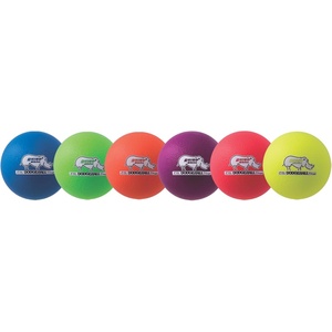 image:imageChampion Sports Rhino Skin Low Bounce Dodgeball Sets amp Singles for Playground PE Backyard amp League Games  Team Sports Equipment for Youth amp AdultsNeon Rainbow